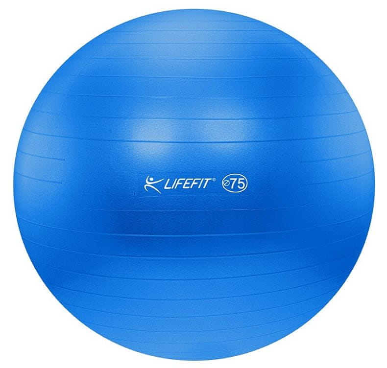 LIFEFIT Gymnastická lopta PEARL 75 cm modrý